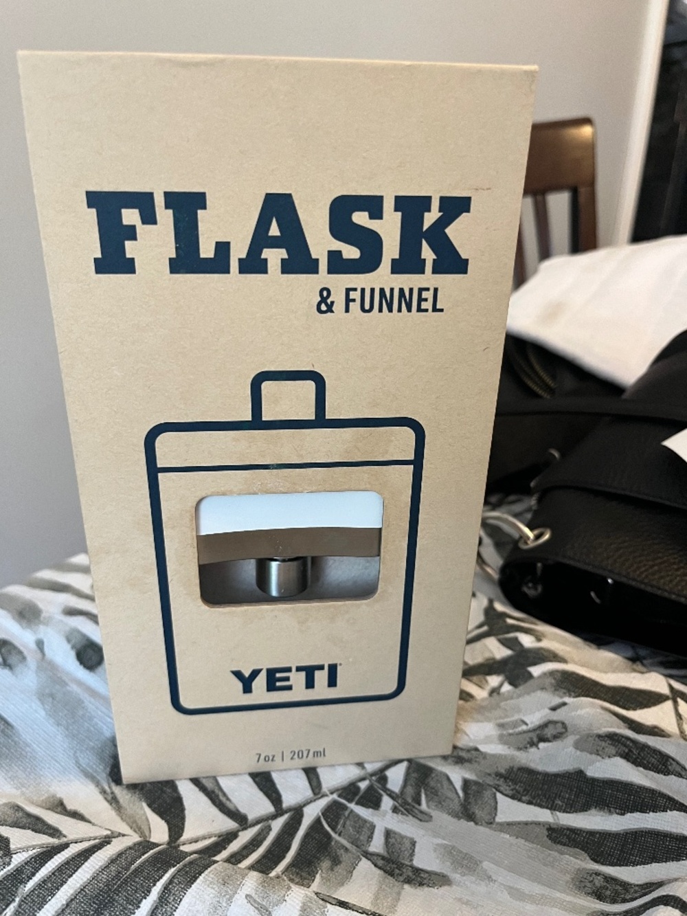 Flask with funnel